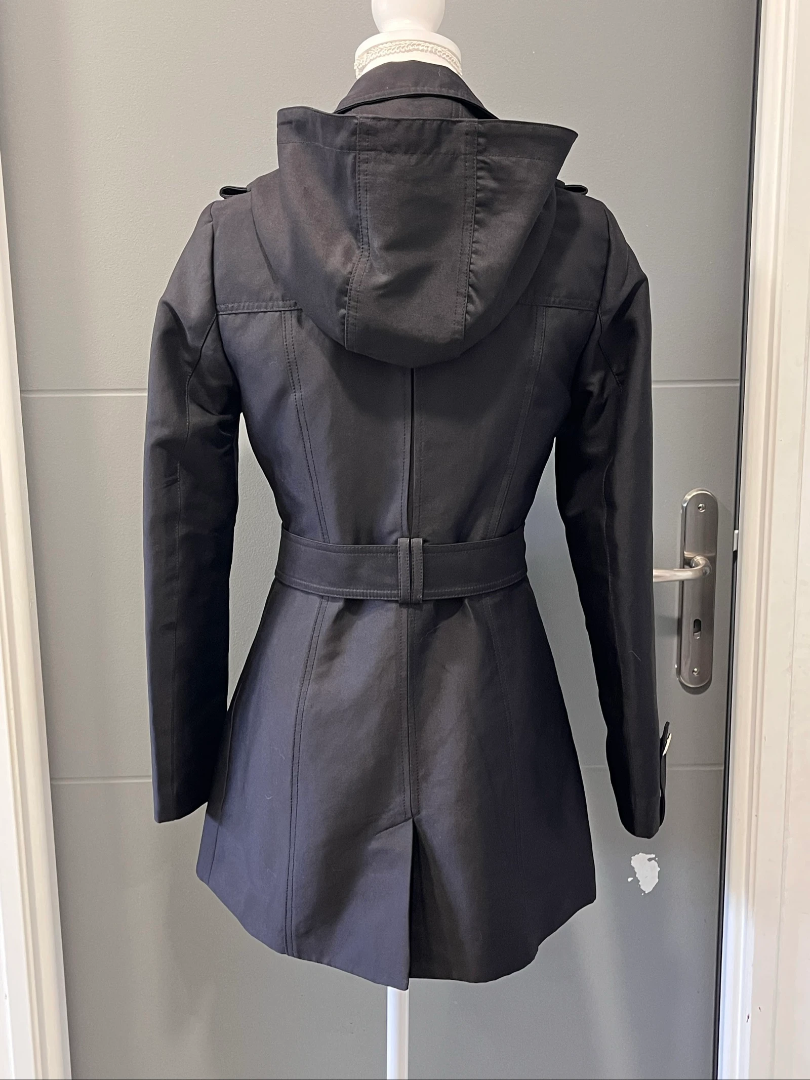 Trench preto Morgan / 222-GEDEO tamanho 34 – photo 2